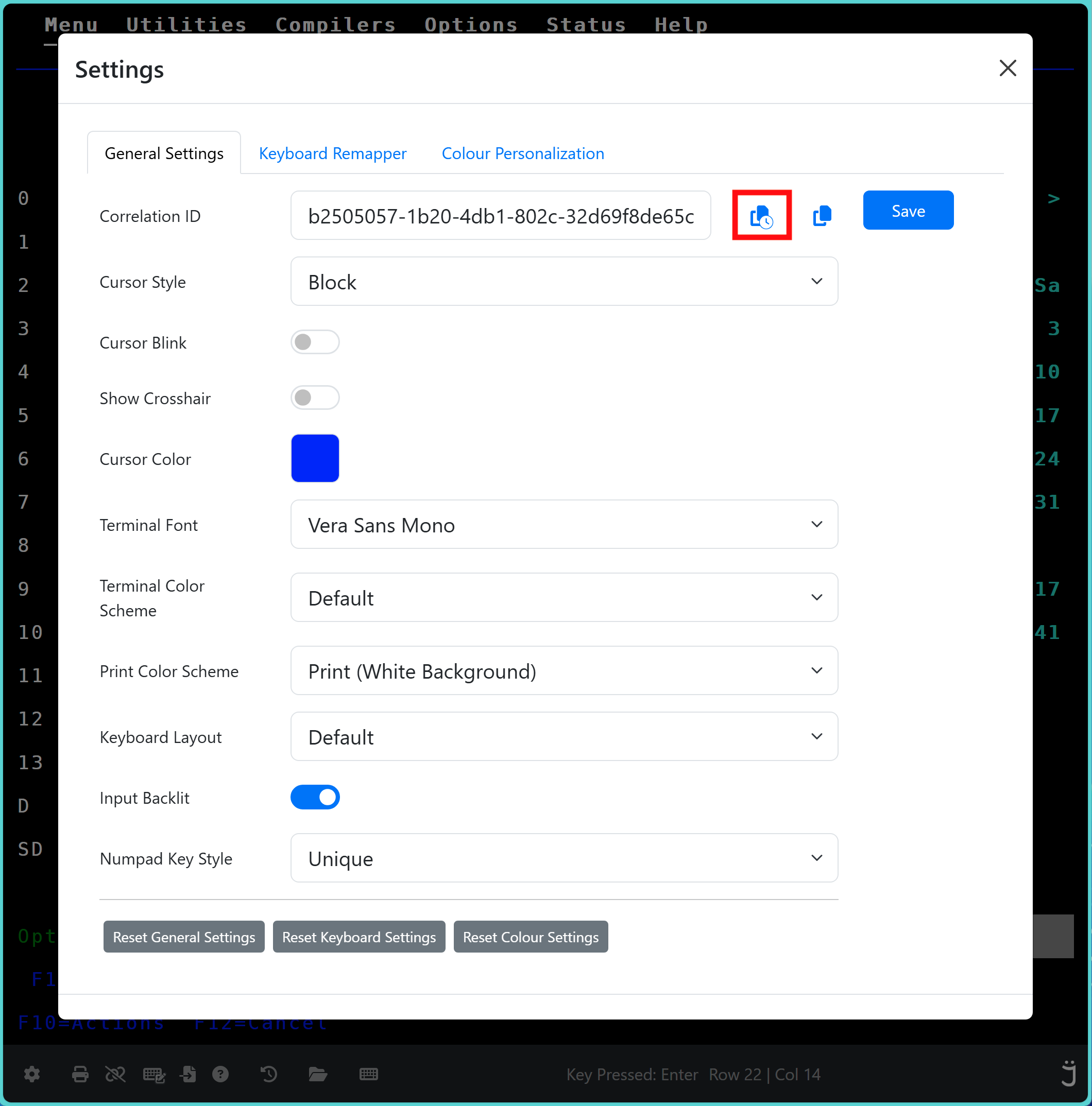 Correlation ID Copy Icon Highlight